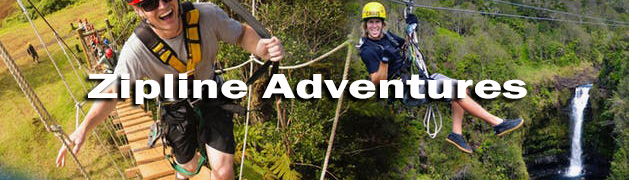Zipline Adventures in Kona, Waikoloa, Hilo, Captain Cook, and Kohala. Hurry, Sells out Quickly