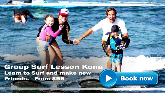 Group Surfing Lessons Kona | Hawaii Adventure Tours