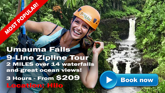 Hawaii Adventure Tours Zipline UmaUma Falls Hilo