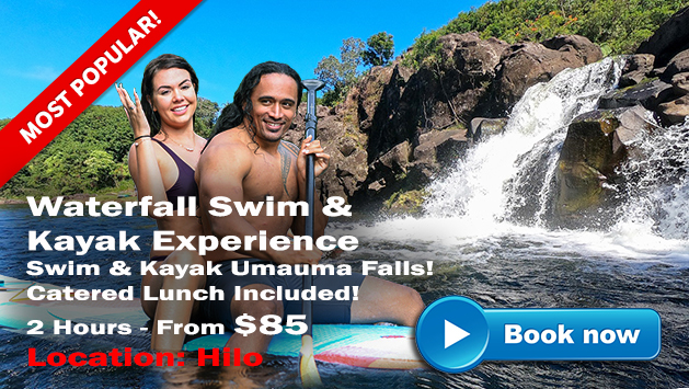 Hawaii Adventure Tours UmaUma Waterfall Swim and Kayak