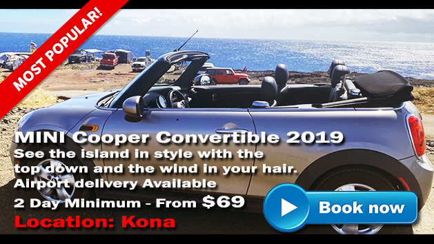 Kona Car Hire | Rent a Mini Cooper in Kona